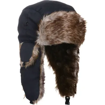 Čepice M-Tramp Beranice Tramp s kožešinou ČERNÁ