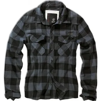 Pánská košile Košile CHECK kostkovaná ŠEDÁ/ČERNÁ Košile CHECK kostkovaná ŠEDÁ/ČERNÁ vel. 5XL