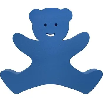 Vánoční ozdoba MEDVÍDEK 8mm 340x290x8, modrá