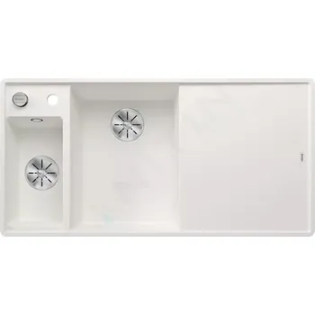 Blanco Axia III 6 Silgranitový dřez, 990x500 mm, s ovládáním odtoku a příslušenstvím, InFino, bílá, 524672