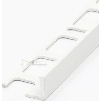Stavební profil Lišta Havos L 6 mm 2,5 m odlehčená k obkladům, hliník komaxit bílá (Al odleh "L" 6 mm / 2,5m komaxit bílý)