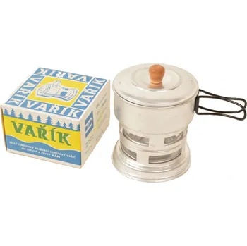 Turistický vařič Kapesní skládací lihový vařič "VAŘÍK" hliníkový