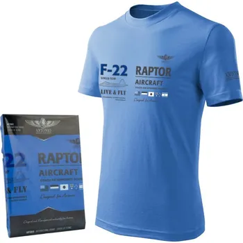 Triko F-22 RAPTOR MODRÉ Triko F-22 RAPTOR MODRÉ vel. XXL