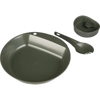 Kempingové nádobí Wildo® Nádobí jídelní WILDO® PATHFINDER sada 3 dílů ZELENÉ
