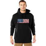 Mikina FREEDOM US vlajka s kapucí ČERNÁ Mikina FREEDOM US vlajka s kapucí ČERNÁ vel. M