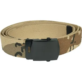Módní doplněk MIL-TEC® Opasek US kalhotový s černou sponou 6-COL DESERT dl.130cm