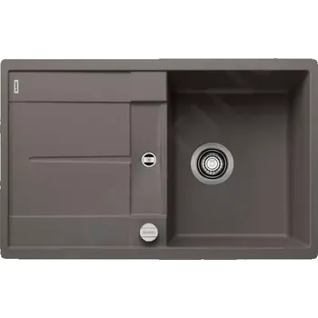 Granitový dřez Blanco Metra 45 Silgranitový dřez, 770x490 mm, s ovládáním odtoku, šedá, 527290
