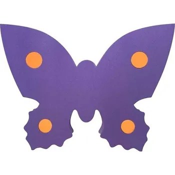 Plovací deska Plavecká deska MOTÝL 390x300x38, fialová pruh.