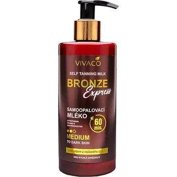 Přípravek na opalování Vivaco Bronze Express samoopalovací mléko Medium 300 ml