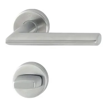 HOPPE kování STOCKHOLM, interiérové, klika-klika, F9 ocel, rozeta WC