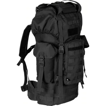 turistický batoh MFH Batoh bojový MOLLE 65l polstrovaný ALU výztuha ČERNÝ