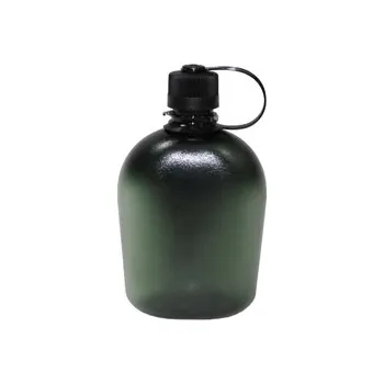 Láhev MFH Láhev US plastová transparentní GEN II 1L ZELENÁ