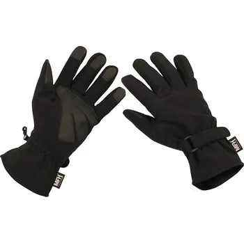 Módní doplněk MFH Defence Rukavice SOFTSHELL ČERNÉ