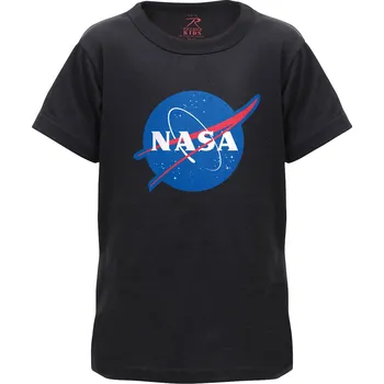 Chlapecké tričko ROTHCO Triko dětské se znakem NASA ČERNÉ