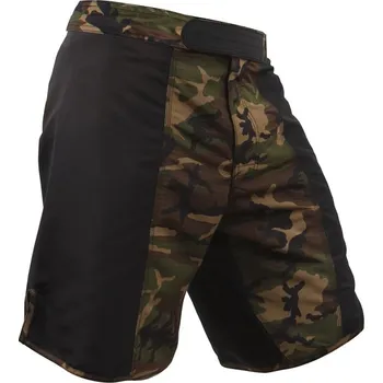 ROTHCO Kraťasy MMA FIGHT rip-stop WOODLAND/ČERNÉ