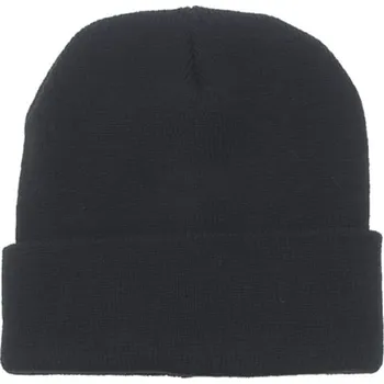 Pokrývka hlavy MFH Čepice jemně pletená 100 vlna ČERNÁ