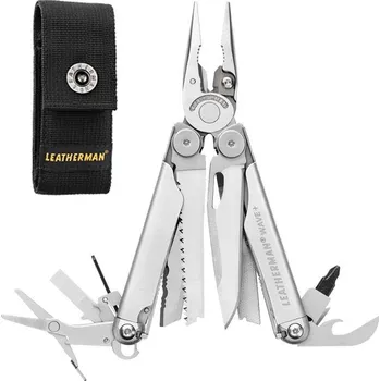 Multifunkční nůž Leatherman Kleště multifunkční skládací WAVE PLUS STŘÍBRNÉ
