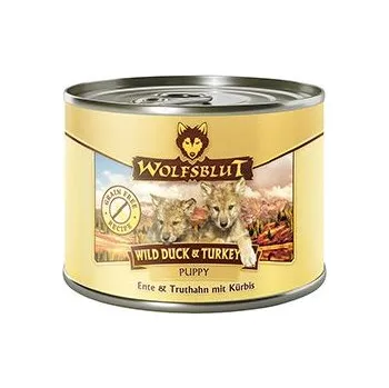 Krmivo pro psa Wolfsblut Dog Puppy Wild Duck&Turkey konz. 200g