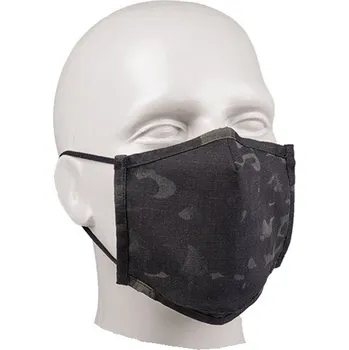 Šála MIL-TEC® Rouška SQUARE-SHAPE rip-stop MULTITARN® BLACK