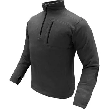 Pánská mikina CONDOR OUTDOOR Mikina CONDOR 1/4 ZIP FLEECE ČERNÁ