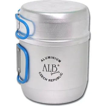 Kempingové nádobí ALB Nádobí MATTERHORN pro jednu osobu hliník (elox)