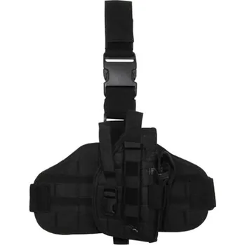 Příslušenství pro sportovní střelbu MFH Pouzdro na zbraň stehenní MOLLE ČERNÉ