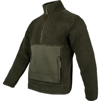Pánská mikina Mikina SHERPA FLEECE PULLOVER ZELENÁ Mikina SHERPA FLEECE PULLOVER ZELENÁ vel. S
