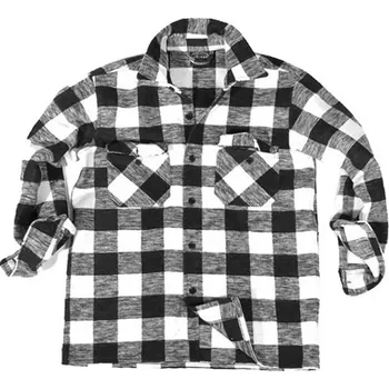 Pánská košile Košile DŘEVORUBECKÁ na knoflíky BÍLOČERNÁ Košile DŘEVORUBECKÁ na knoflíky BÍLOČERNÁ vel. XXL