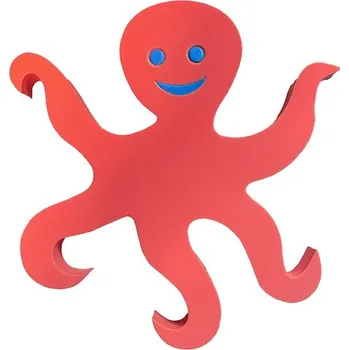 Plovací deska Plavecká deska CHOBOTNIČKA 400x400x38mm, červená