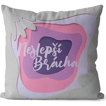 Polštář Impar polštář Nejlepší brácha – díra