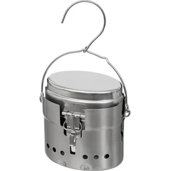 Kempingové nádobí MFH Set na vaření ŠVÉDSKÝ /ledvina vařič/ typ M40 NEREZ