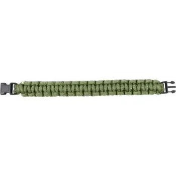 Vybavení pro přežití Náramek SURVIVAL PARACORD OLIV Náramek SURVIVAL PARACORD OLIV vel. 8