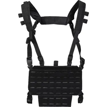 Sportovní střelba MIL-TEC® Vesta taktická lehká CHEST RIG s LASER panelem ČERNÁ