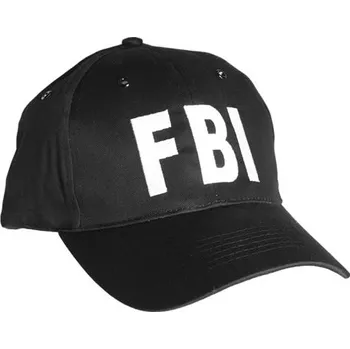 Kšiltovka MIL-TEC® Čepice baseball s nápisem FBI ČERNÁ