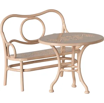 plyšák MAILEG Kovová souprava pro velké myšky - Pale pink - S25