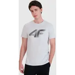 Pánské triko 4F 4FWMM00TTSHM2257 COLD LIGHT GREY MELANGE XXL