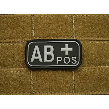 Nášivka Nášivka KREV AB POS plast ČERNÁ SWAT