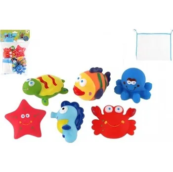 Zvířátka do vany - gumová (6ks), mix barev