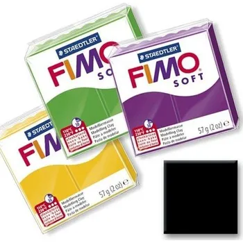 Modelovací hmota Polymerová hmota Fimo Soft, černá č.9