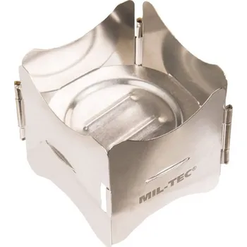 Turistický vařič MIL-TEC® Vařič malý NEREZ OCEL skládací