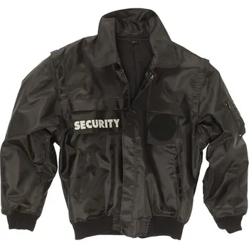 Pánská casual bunda MIL-TEC® Bunda SECURITY s odepínacími rukávy ČERNÁ
