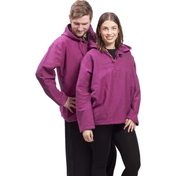 Unisex mikina s kapucí RAHUL růžová M