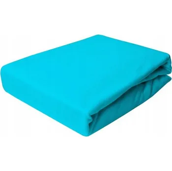 Prostěradlo PROSTĚRADLO JERSEY S GUMOU 140X200 TYRKYSOVÉ 100% BAVLNA