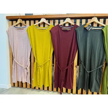 Dámské šaty Sensor Merino Air dámské šaty s krátkým rukávem dusty pink XS