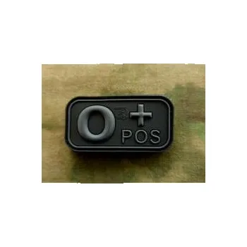 Nášivka JACKETS TO GO Nášivka KREV 0 POS plast ČERNÁ