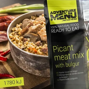 Potravina ADVENTURE MENU Pikantní kotlík s bulgurem - ADM sterilizované hotové jídlo