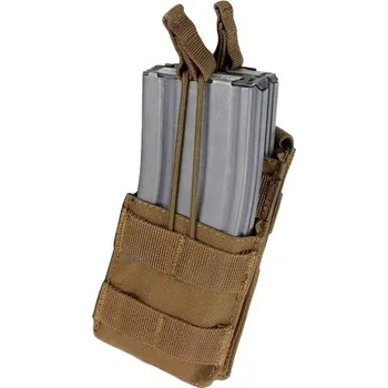 CONDOR OUTDOOR Sumka MOLLE na zásobníky 2xM16 otevřená COYOTE BROWN