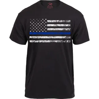 Triko THIN BLUE LINE US vlajka ČERNÉ Triko THIN BLUE LINE US vlajka ČERNÉ vel. XL