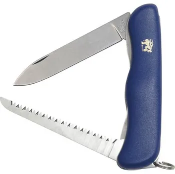 Sebeobrana MIKOV Nůž 2/AK zavírací s pojistkou NEREZ střenka PLAST MODRÝ