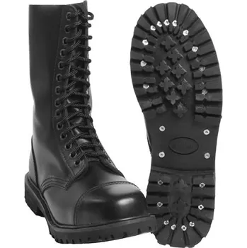 Těžké boty MIL-TEC® Boty INVADER vysoké 14 oček ČERNÉ